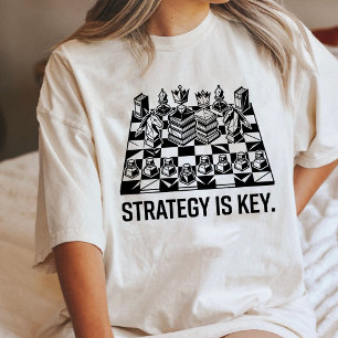 Schachstrategie ist intellektuelles Schlüsseldesig Tri-Blend Shirt