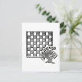 Schachstrategie Postkarte (Stehend Vorderseite)