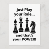 Schachstrategieplayer Postkarte (Vorderseite)