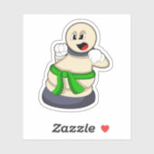 Schachstück am Schach befestigt Aufkleber (Blatt)