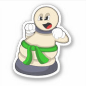 Schachstück am Schach befestigt Aufkleber (Vorderseite)