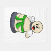 Schachstück am Schach befestigt Fleecedecke (Vorderseite (Horizontal))