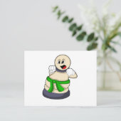 Schachstück am Schach befestigt Postkarte (Stehend Vorderseite)