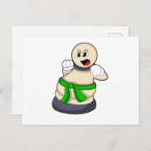 Schachstück am Schach befestigt Postkarte (Vorne/Hinten)