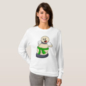Schachstück am Schach befestigt T-Shirt (Vorne ganz)