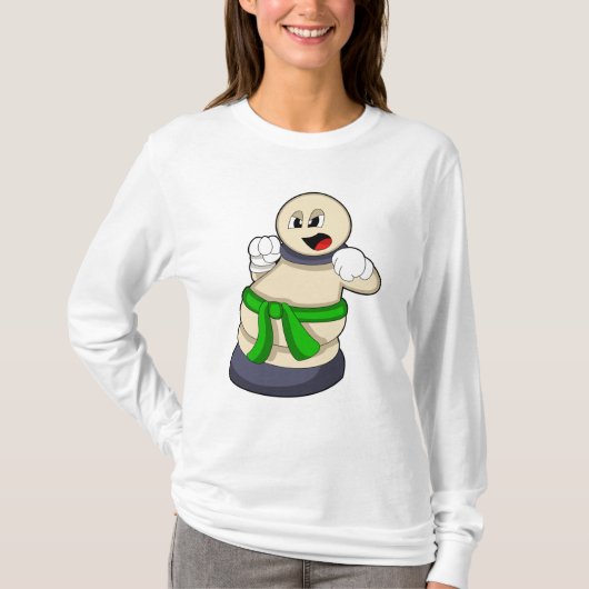 Schachstück am Schach befestigt T-Shirt (Vorderseite)