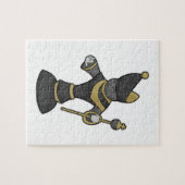 Schachstück Bischofsstab Schach Puzzle (Horizontal)