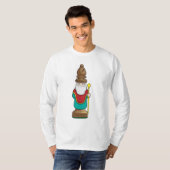 Schachstück Bishop Schach T-Shirt (Vorne ganz)