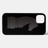 Schachstück des schwarzen Ritters Case-Mate iPhone Hülle (Rückseite (Horizontal))
