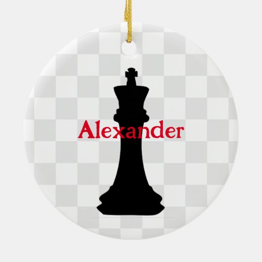 Schachstück Design Ornament (Hinten)