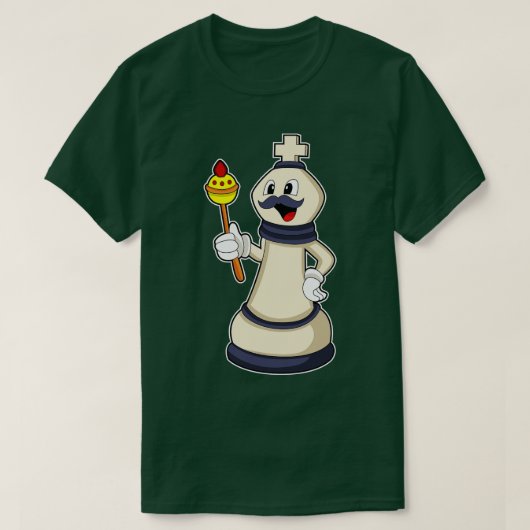Schachstück King at Chess T-Shirt (Design vorne)