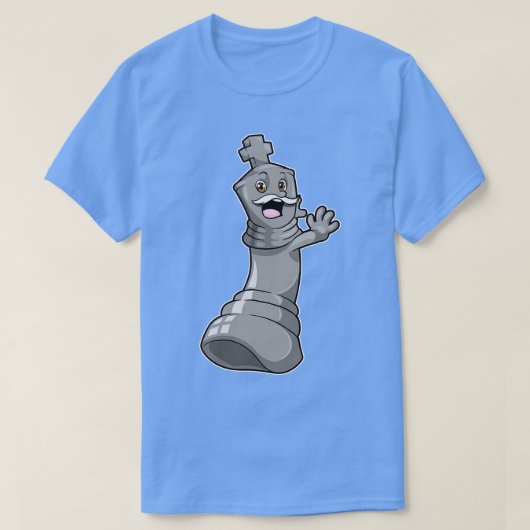 Schachstück King bei Schach 2 T-Shirt (Design vorne)