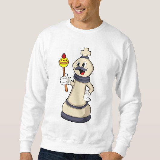 Schachstück King bei Schach.PNG Sweatshirt (Vorderseite)