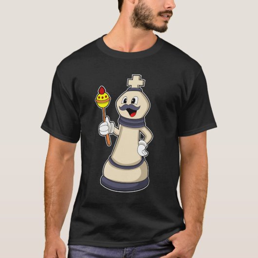 Schachstück King bei Schach.PNG T-Shirt (Vorderseite)