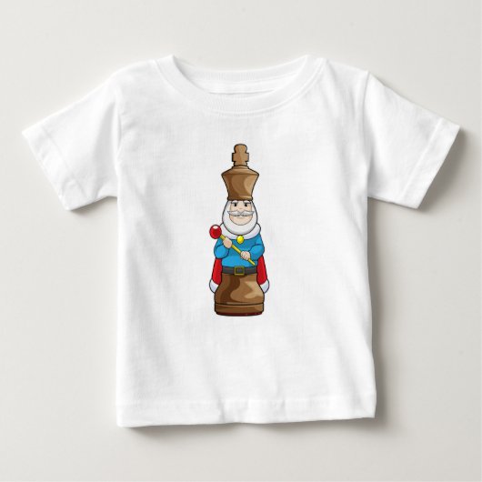 Schachstück King Chess Baby T-shirt (Vorderseite)
