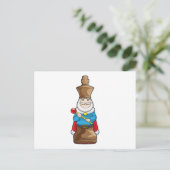 Schachstück King Chess Postkarte (Stehend Vorderseite)