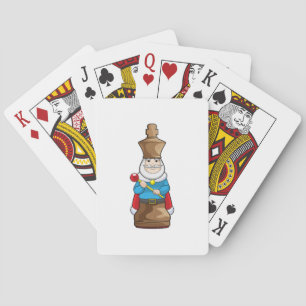 Schachstück King Chess Spielkarten