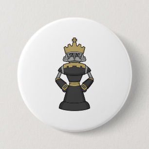 Schachstück King Crown Schach Button