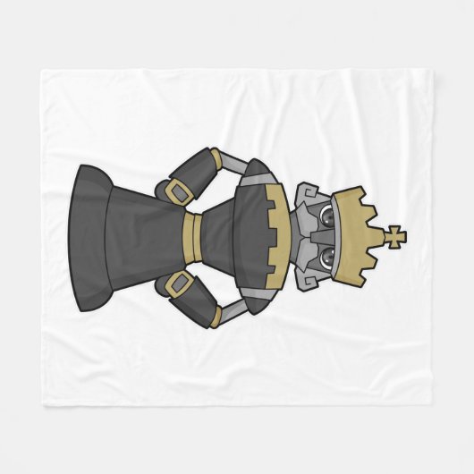 Schachstück King Crown Schach Fleecedecke (Vorderseite (Horizontal))