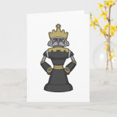 Schachstück King Crown Schach Karte (Gelbe Blume)