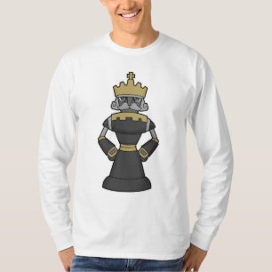 Schachstück King Crown Schach T-Shirt