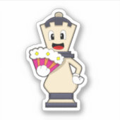 Schachstück Königin beim Schach.PNG Aufkleber (Vorderseite)