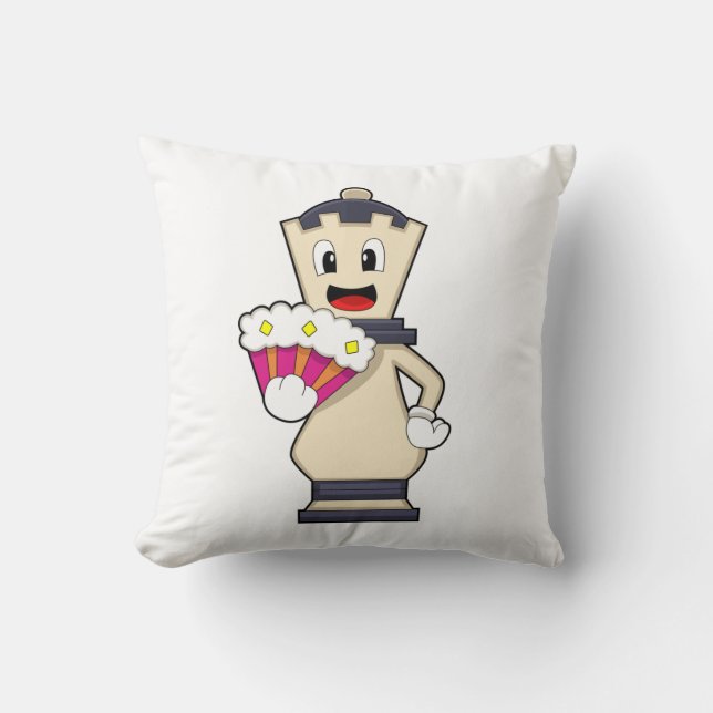 Schachstück Königin beim Schach.PNG Kissen (Vorderseite)