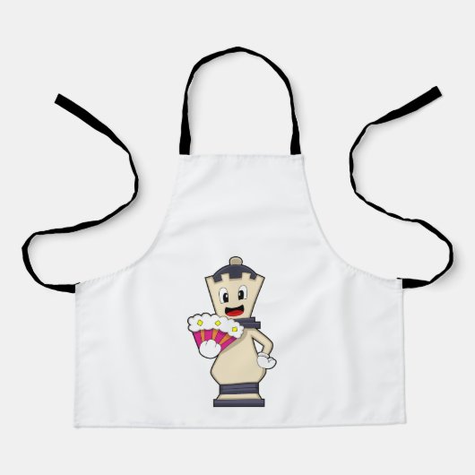 Schachstück Königin beim Schach.PNG Schürze (Vorderseite)