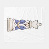 Schachstück Königin Schach Fleecedecke (Vorderseite (Horizontal))