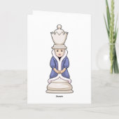 Schachstück Königin Schach Karte (Rückseite)