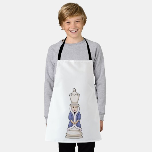 Schachstück Königin Schach Schürze (Getragen)