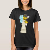 Schachstück Pawn Bee Schach T-Shirt (Vorderseite)