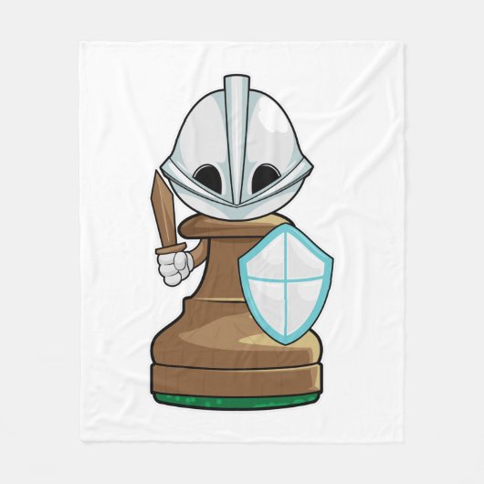 Schachstück Pawn Schach Fleecedecke (Vorderseite)