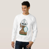 Schachstück Pawn Schach Sweatshirt (Vorne ganz)