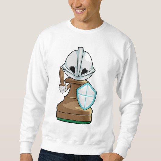 Schachstück Pawn Schach Sweatshirt (Vorderseite)