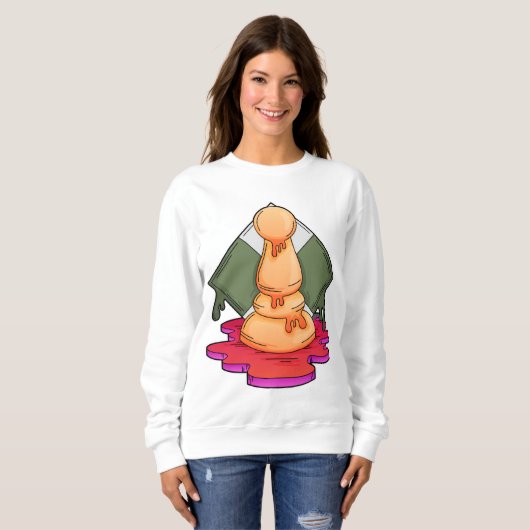 Schachstück Pawn Sweatshirt (Vorne ganz)