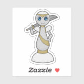 Schachstück Pawn Sword Schach Aufkleber (Blatt)