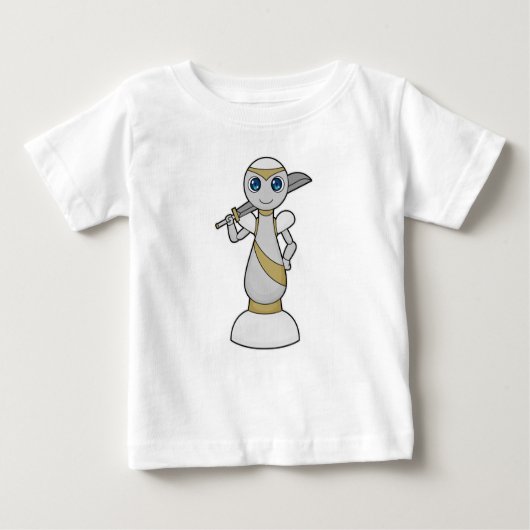 Schachstück Pawn Sword Schach Baby T-shirt (Vorderseite)