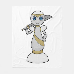 Schachstück Pawn Sword Schach Fleecedecke