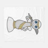 Schachstück Pawn Sword Schach Fleecedecke (Vorderseite (Horizontal))