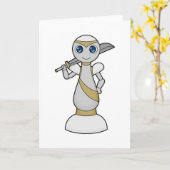 Schachstück Pawn Sword Schach Karte (Gelbe Blume)