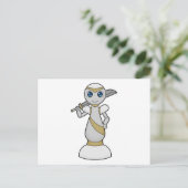 Schachstück Pawn Sword Schach Postkarte (Stehend Vorderseite)
