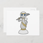 Schachstück Pawn Sword Schach Postkarte (Vorne/Hinten)
