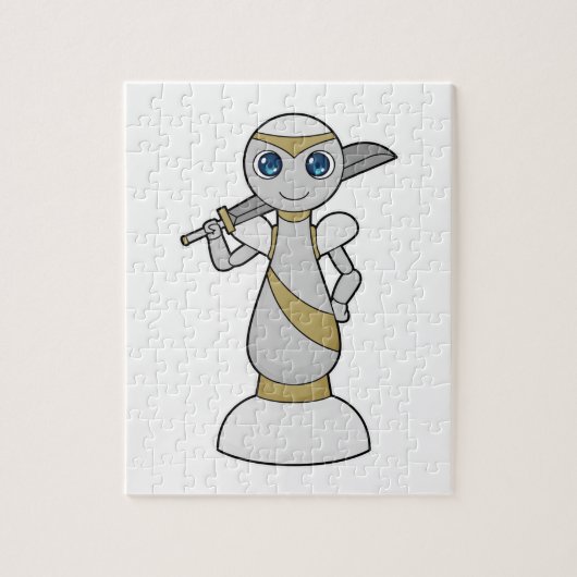 Schachstück Pawn Sword Schach Puzzle (Vertikal)