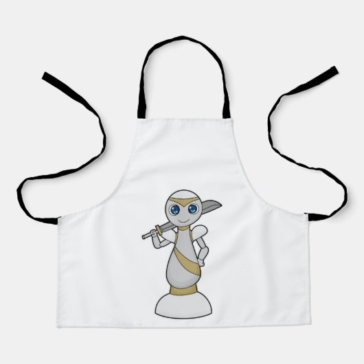 Schachstück Pawn Sword Schach Schürze (Vorderseite)