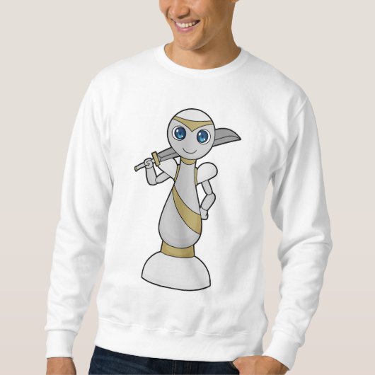 Schachstück Pawn Sword Schach Sweatshirt (Vorderseite)