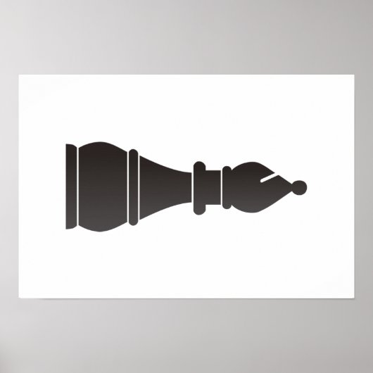 Schachstück Poster (Vorne)