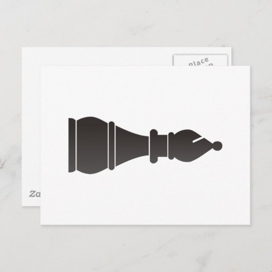 Schachstück Postkarte (Vorne/Hinten)