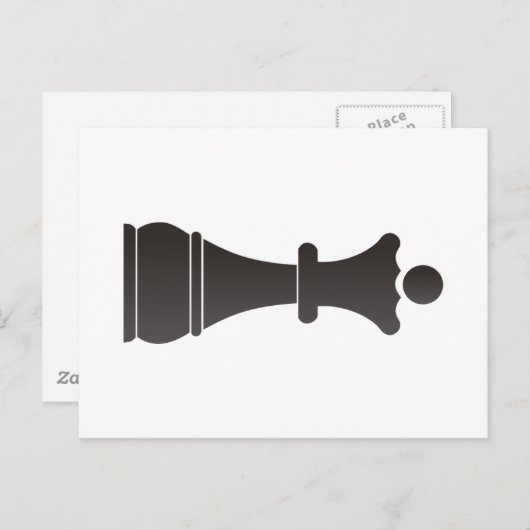 Schachstück Postkarte (Vorne/Hinten)