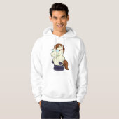 Schachstück Ritter als Pferd mit Sonnenbrille Hoodie (Vorne ganz)